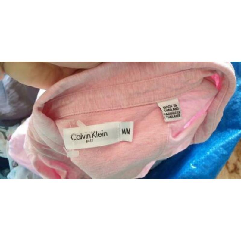 ZGAN top CALVIN KLEIN topje shirt tshirt polo roze M 38/40