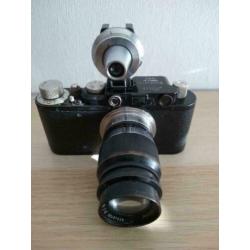 Leitz Leica II ModellD black, Elmar 4/90 Sucher Schraubleica