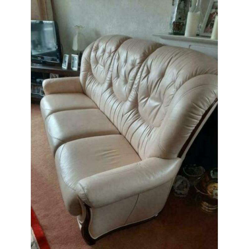 Klassieke leren moderne Chesterfield bank