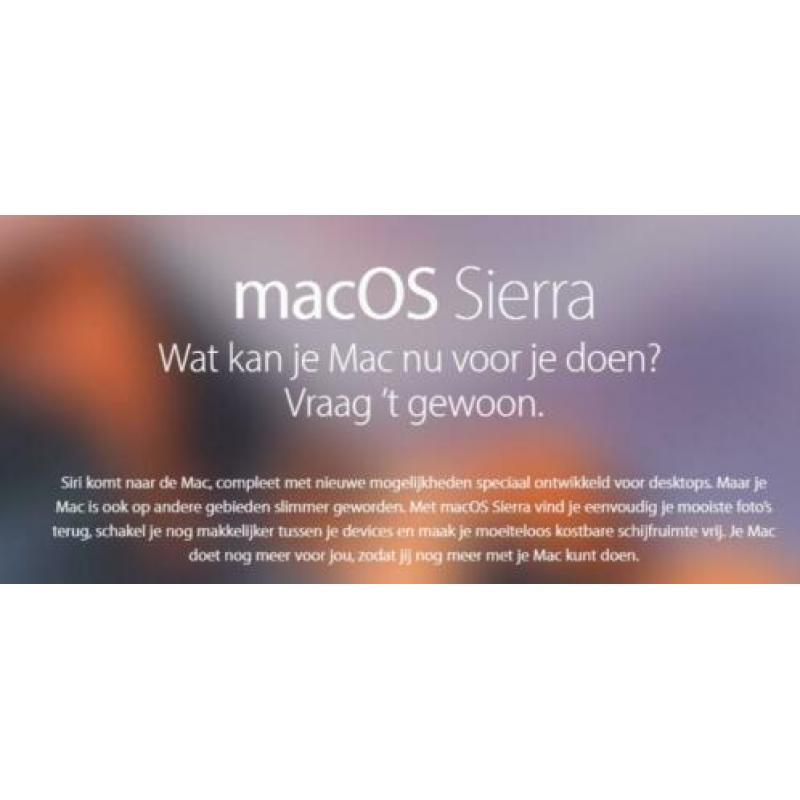 Installeer macOS Sierra 10.12.6 via USB-Stick zonder DVD OSX