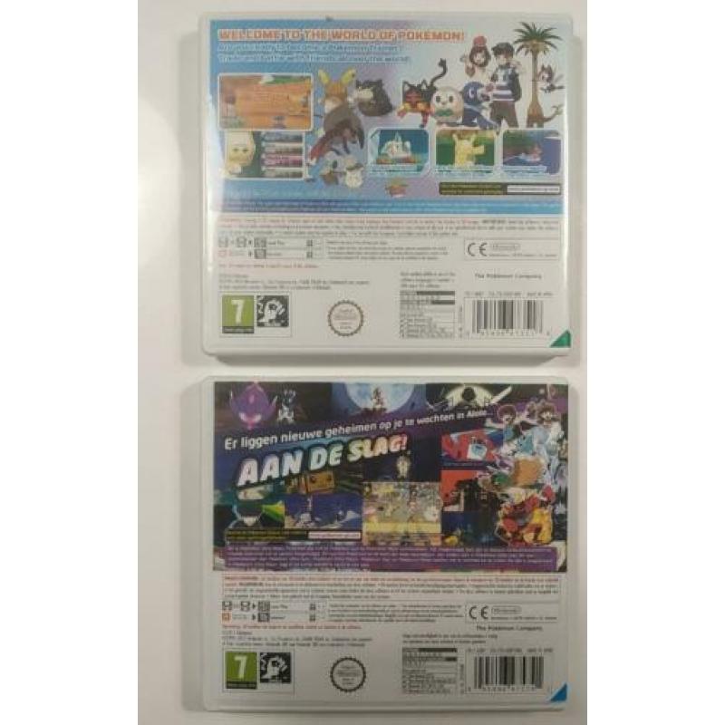 Pokémon MOON + ULTRA MOON (3DS spellen)