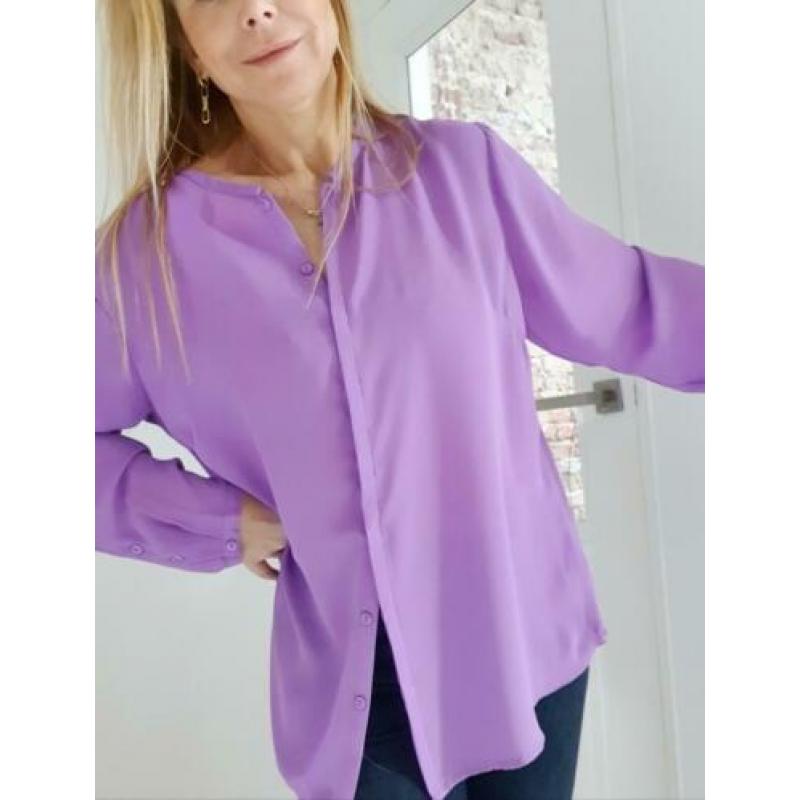 ⭑ NIEUW ⭑ MODSTROM | Prachtige lila blouse - XL/L