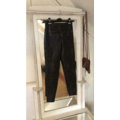 Asos leren biker high waist legging maat 34