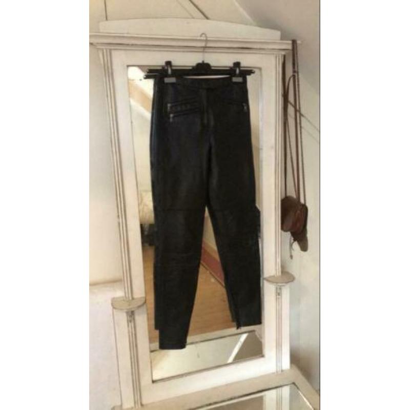 Asos leren biker high waist legging maat 34