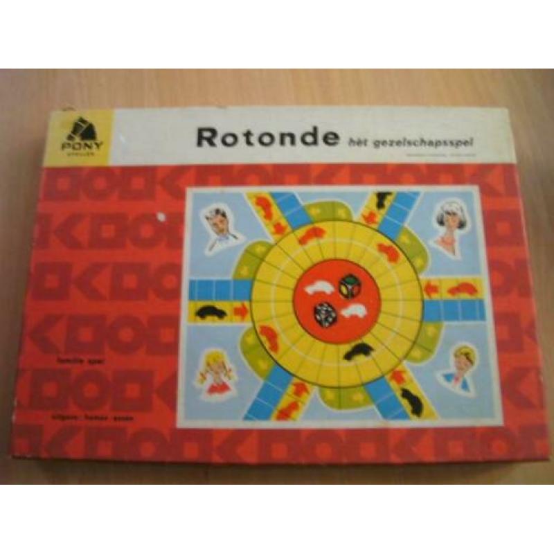 Rotonde, HOMAS Assen, bordspel Pony spellen, jaren 60