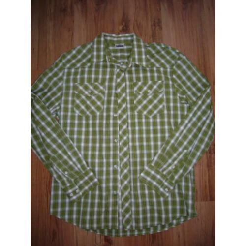 Blouse / overhemd, NIEUW, maat XL / 43-44, groen ge