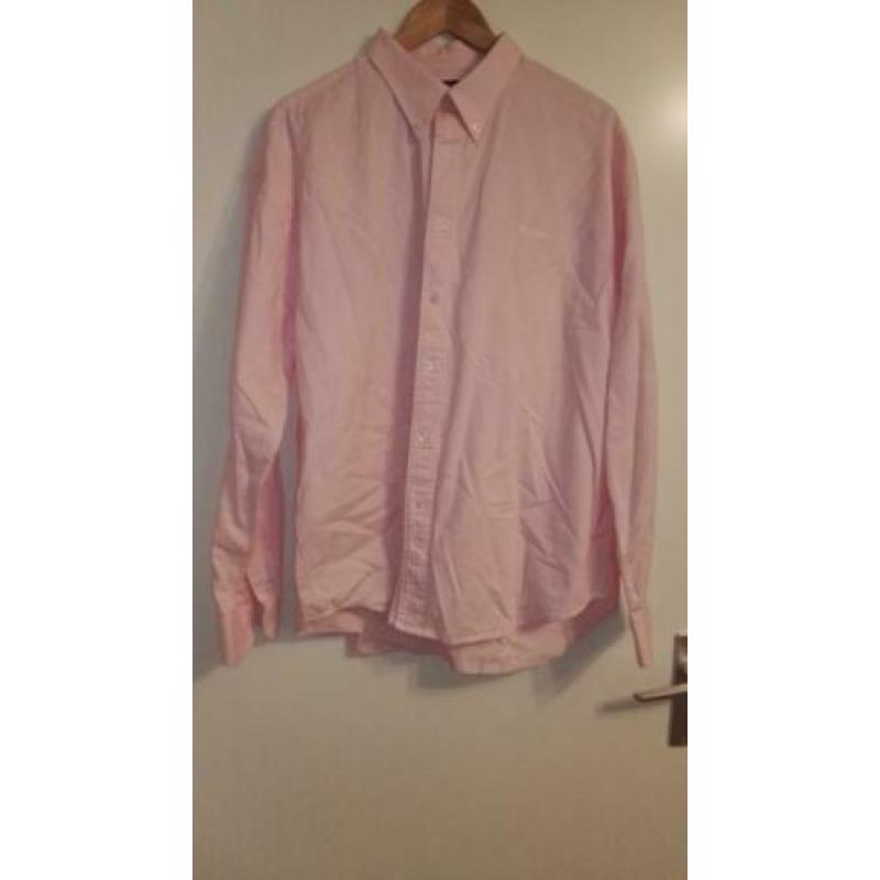 Polo Land Button-Down Roze Blauw blouse XL ZGAN Een roze bl