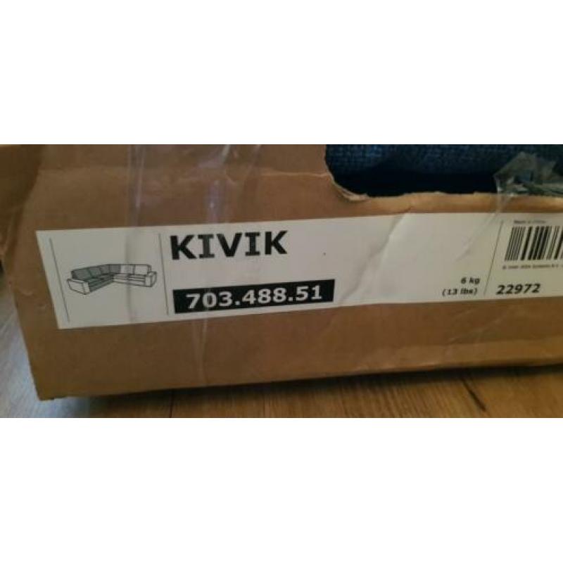 Ikea Kivik 5-zits Hoekbank Hoes Hillared Donkerblauw