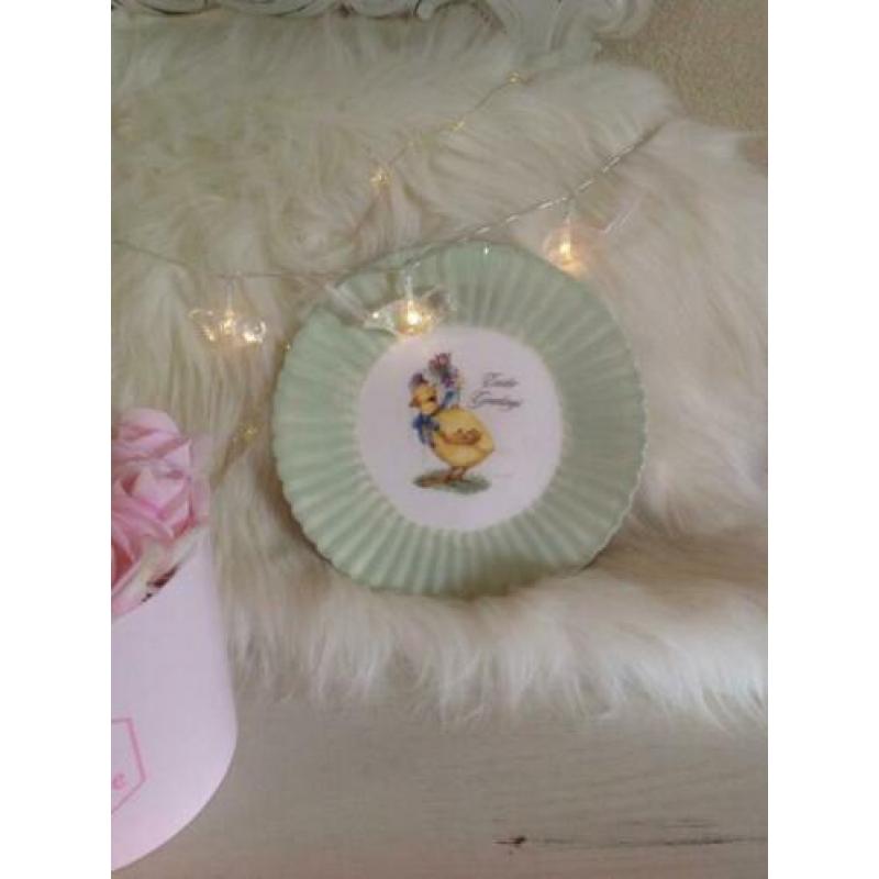 Serveerschaal Paas ,Kuikentje, Paas.Porselein servies.