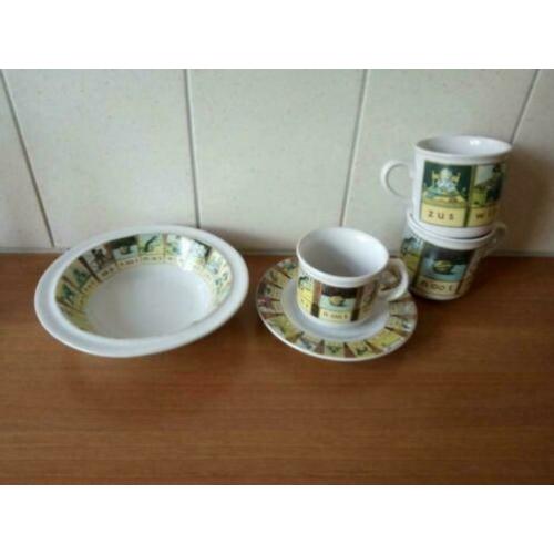 Servies aap/noot/mies