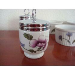 Royal Worcester Egg Coddlers en bakjes