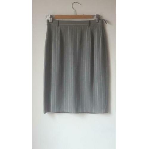 Gerry Weber grijze rok met krijtstreepje maat 38