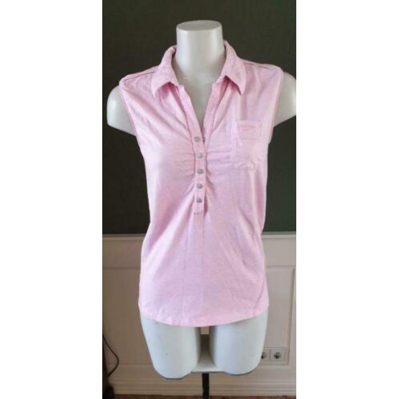 ZGAN top CALVIN KLEIN topje shirt tshirt polo roze M 38/40