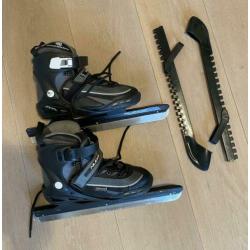 Nijdam semi-soft noren maat 34-37 incl schaatsbeschermers
