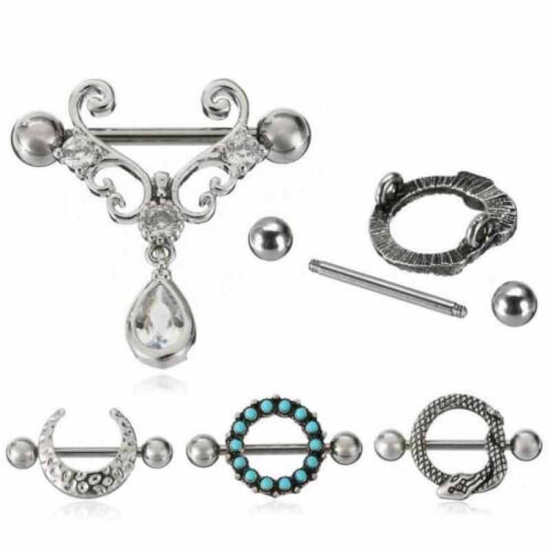Tepel piercing tepelpiercing ring roestvrij stalen sexy