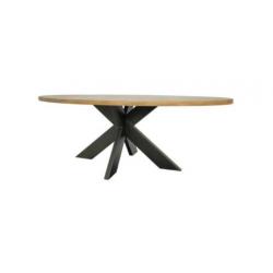 Ovale tafel. Trendy! Teak, eiken, steigerhout, mango, acacia