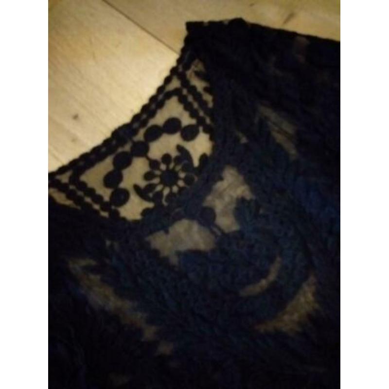 Nieuwe zwart truitje van kant mt m/l