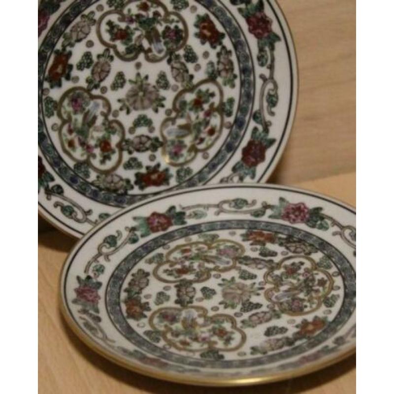 antiek Chinees Guldimari wandbord - 16 cm doorsnede - evt. 2