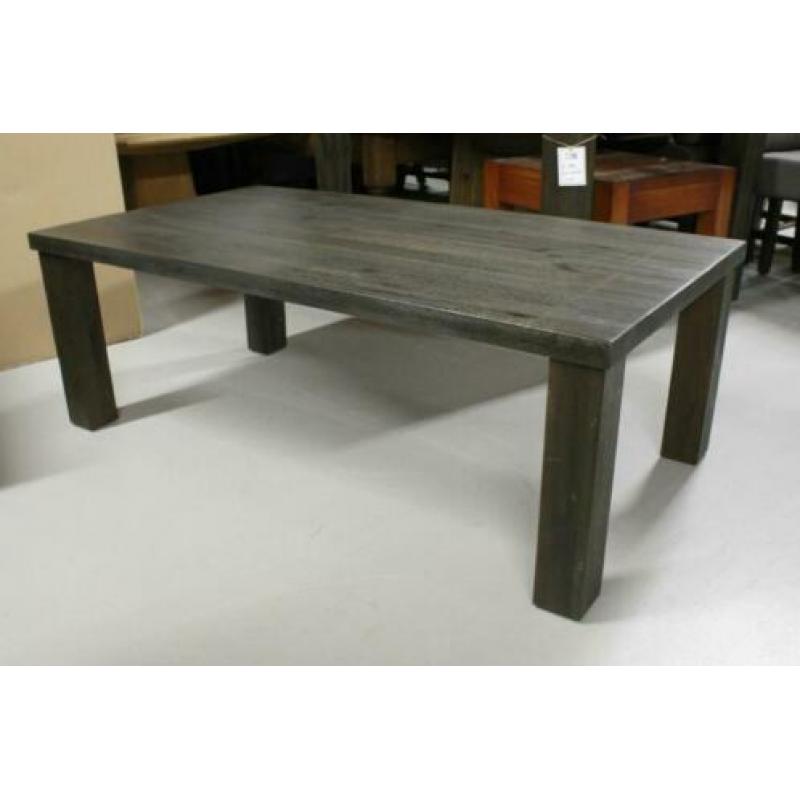 Nieuwe massief houten salontafel + bijzettafel acaciahout