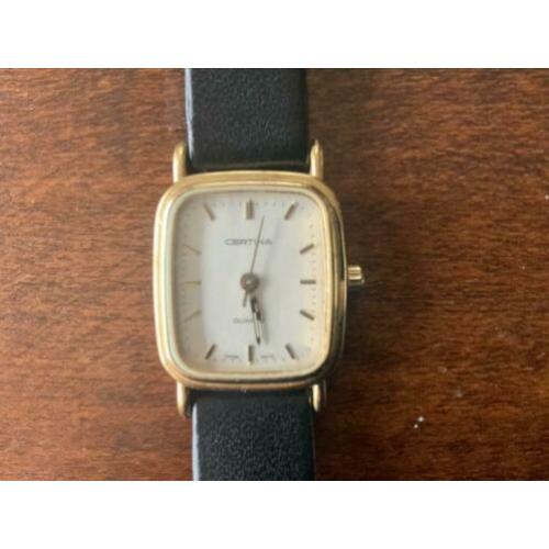 Certina dameshorloge, verguld, swiss made