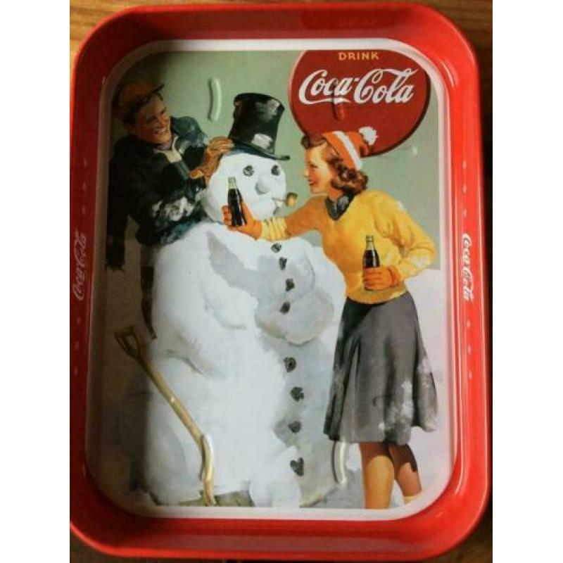 3,00 Coca Cola Sneeuwman dienblad Vintage Kerst