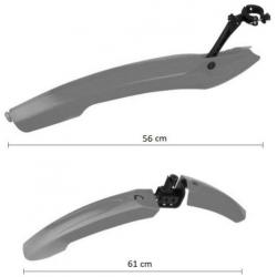 MTB spatbord set: Voor- en achterspatbord + achterlampje