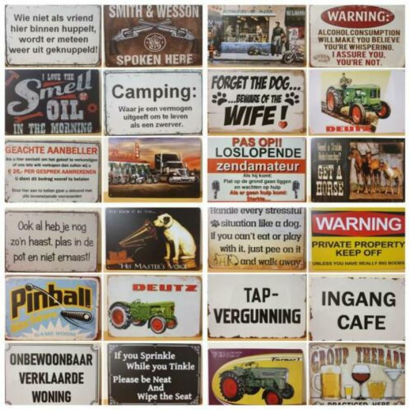 Man cave darts rules pinup reclamebord van metaal cafe bar