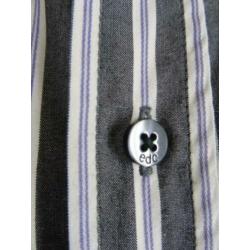 SALE !! EDC maat L, overhemd met grijze streep.