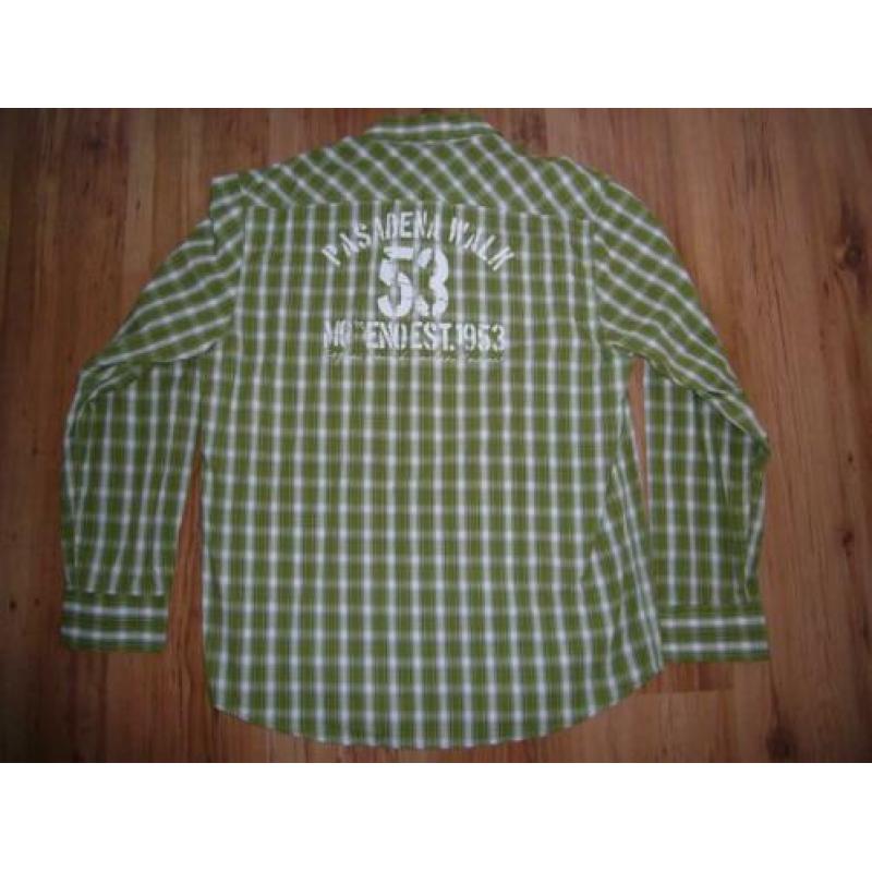 Blouse / overhemd, NIEUW, maat XL / 43-44, groen ge