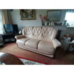 Klassieke leren moderne Chesterfield bank