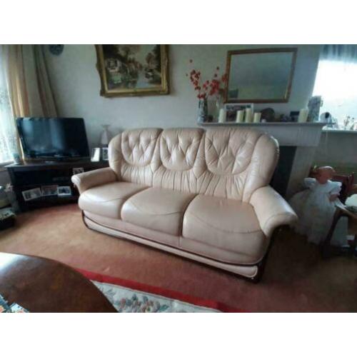 Klassieke leren moderne Chesterfield bank