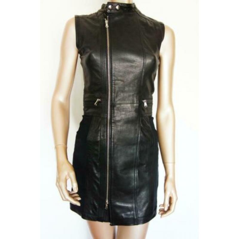 DIESEL leren jurk, maat XS. NIEUW