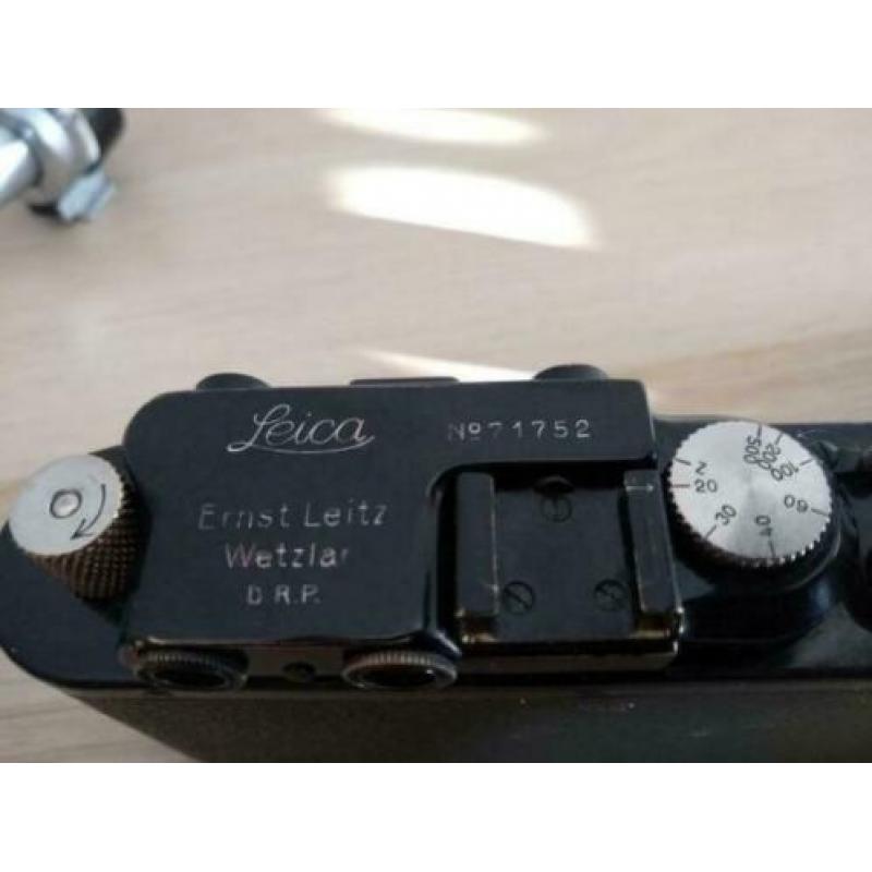 Leitz Leica II ModellD black, Elmar 4/90 Sucher Schraubleica