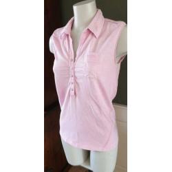 ZGAN top CALVIN KLEIN topje shirt tshirt polo roze M 38/40