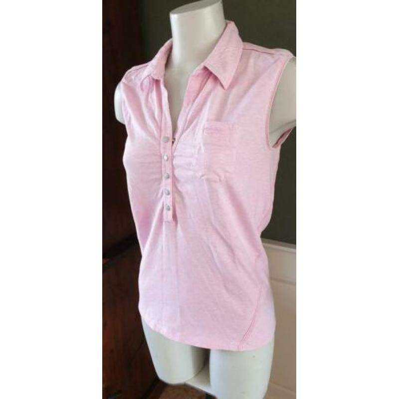 ZGAN top CALVIN KLEIN topje shirt tshirt polo roze M 38/40
