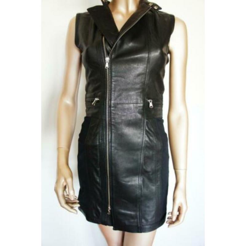 DIESEL leren jurk, maat XS. NIEUW