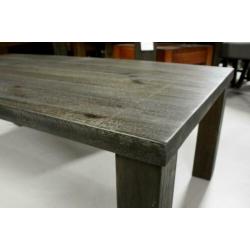 Nieuwe massief houten salontafel + bijzettafel acaciahout