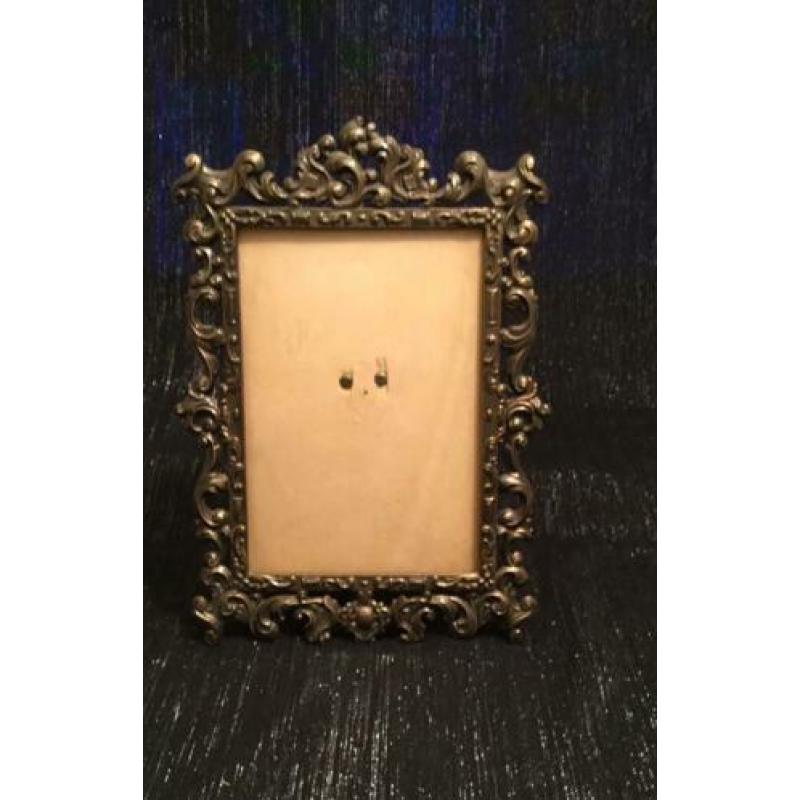 2 antieke bronzen fotolijsten