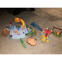 Playmobil zwembad + speeltuin