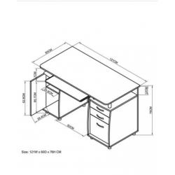Bureau zwart