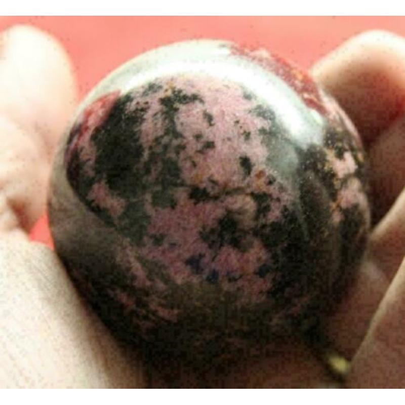 Gave RHODONIET Bol van 5,4 cm, incl standaard