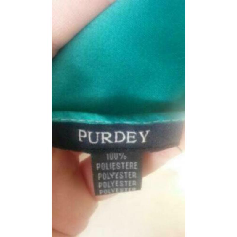 Purdey smaragd groene sjaal shawl roze creme groen