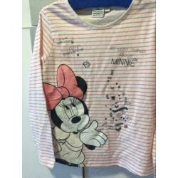 Minnie mouse longsleeves, maat: 116