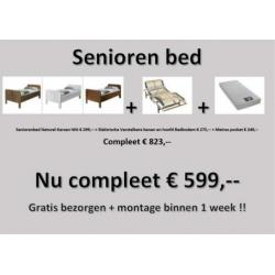 Seniorenbed Luxe Elektrische Bodem+Matras+Bezorgd+Gemonteerd