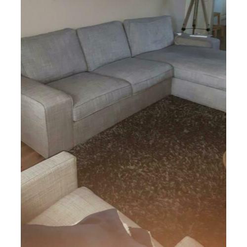Grijze loungebank ikea afneembare hoezen