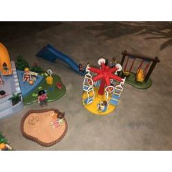 Playmobil zwembad + speeltuin