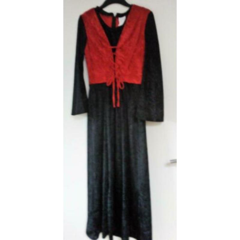 Gothic jurk , halloween, heks jurk / stretch stof