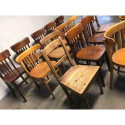 Vintage houten stoel / boerenstoel (lot / partij)
