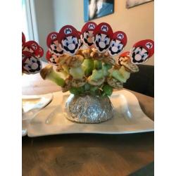 Supermario en vrienden voor traktatie, versiering, slingers