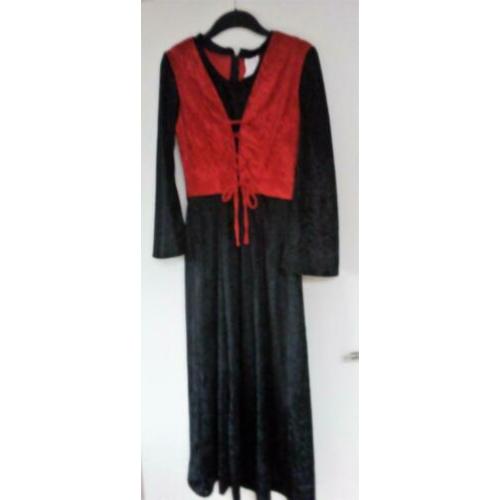 Gothic jurk , halloween, heks jurk / stretch stof